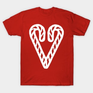 White Line Christmas Heart of Candy T-Shirt